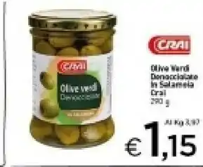Crai Crai Olive Verdi Denocciolate In Salamoia offerta
