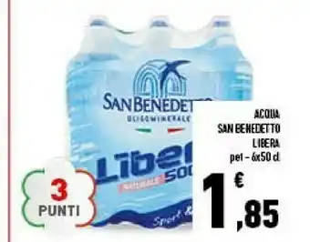 Conad San Benedetto Acqua Naturale Libera 500 G(ml) offerta