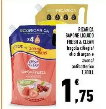 Conad Fresh & Clean Ricarica Sapone Liquido offerta