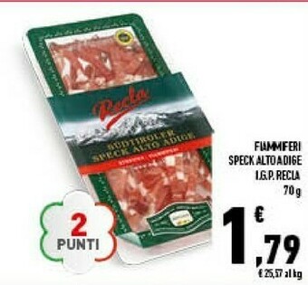 Conad Recla Speck Alto Adige IGP 70 G offerta