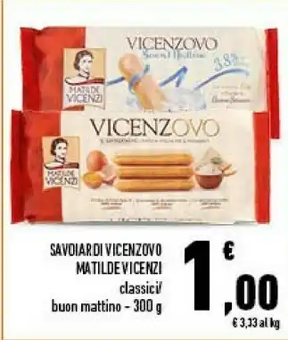 Conad Matilde Vicenzi Savoiardi Vincezovo offerta