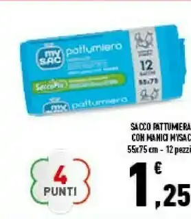 Conad My Sac Sacco Pattumera Con Manici 12 Pz offerta