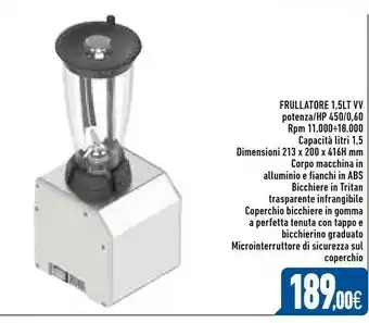 Frullatore 1,5 Lt Vv
