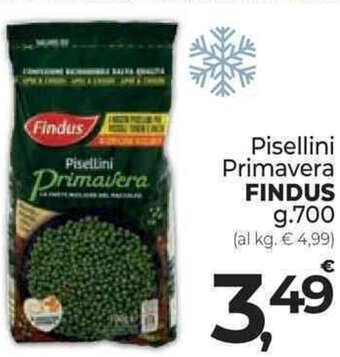 Supermercati Dok Pisellini Primavera FINDUS g.700 offerta
