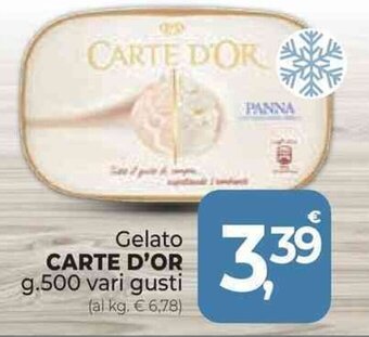 Supermercati Dok Gelato CARTE D'OR g.500 vari gusti offerta
