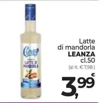Supermercati Dok Latte di mandorla LEANZA cl.50 offerta