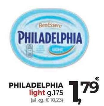 Supermercati Dok PHILADELPHIA light g.175 offerta
