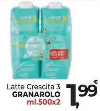 Supermercati Dok Latte Crescita 3 GRANAROLO ml.500x2 offerta