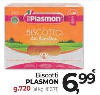 Supermercati Dok Biscotti PLASMON g.720 offerta