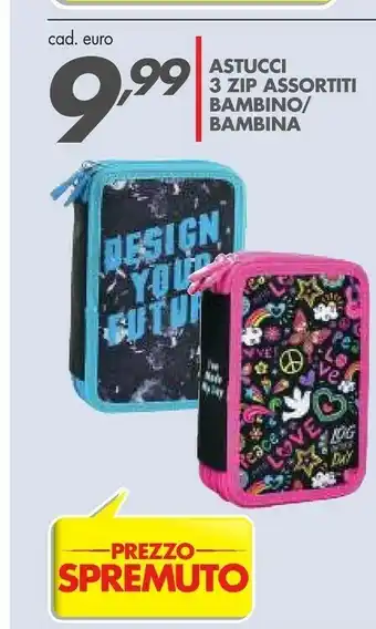 Italmark Astucci 3 Zip Assortiti Bambino/bambina offerta