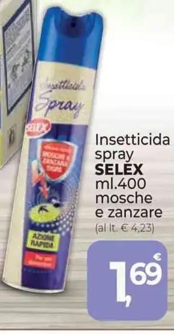 Supermercati Dok Insetticida Spray SELEX ml. 400 mosche e zanzare offerta