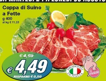 Prix Quality Coppa Di Suino A Fette offerta