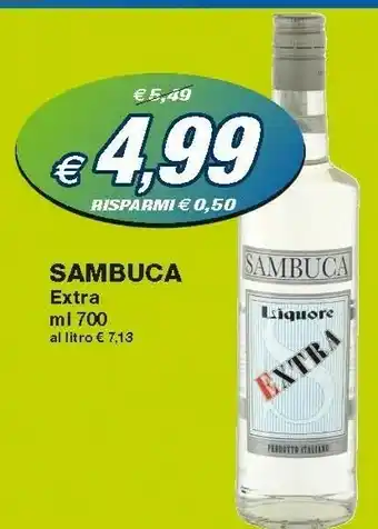 Prix Quality Sambuca Liquore Extra 700 Ml offerta