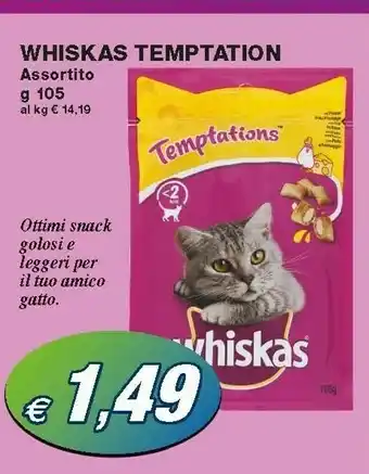 Prix Quality Whiskas Temptation offerta