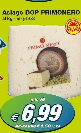 Prix Quality Primo Nero Asiago DOP offerta