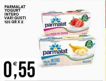 PARMALAT YOGURT INTERO VARI GUSTI 125 GR X 2
