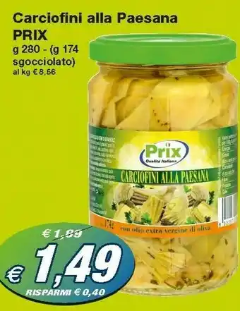 Prix Carciofini Alla Paesana