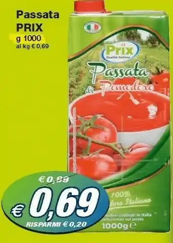 Prix Quality Pix Passata Di Pomodoro offerta