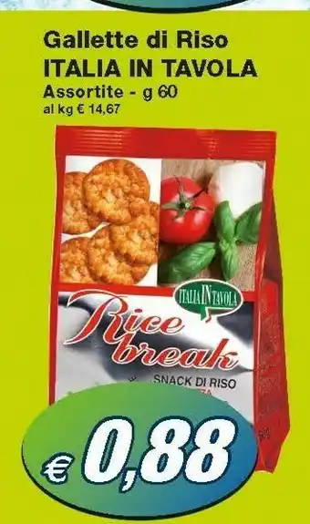 Prix Quality Italia In Tavola Gallette Di Riso 60 G offerta