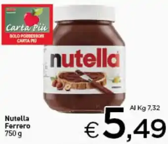 Crai Nutella Ferrero 750 g offerta