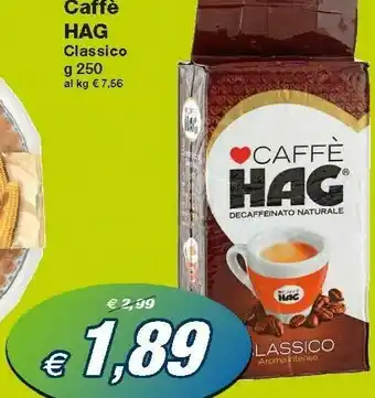 Prix Quality Hag Caffè Classico 250 G(ml) offerta