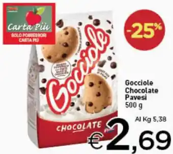 Crai Gocciole Chocolate Pavesi 500 g offerta