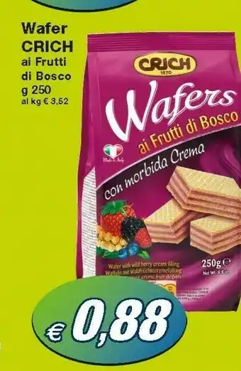 Crich Wafers Ai Frutti Di Bosco Con Morbida Crema 250 G(ml)