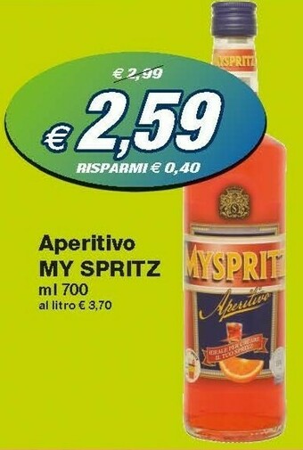 Prix Quality My Spritz Aperitivo 700 Ml offerta