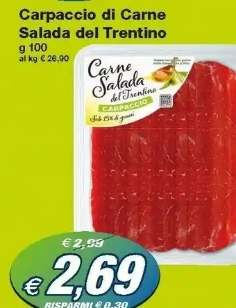 Carne Salada Del Trentino Carpaccio