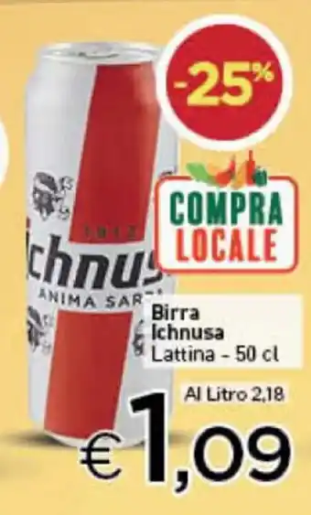 Crai Birra Ichnusa Lattina - 50 cl offerta