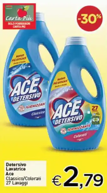 Crai Detersivo Lavatrice Ace Classico/Colorati 27 Lavaggi offerta
