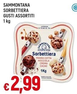 Famila Superstore Sammontana sorbettiera gusti assortiti 1 kg offerta