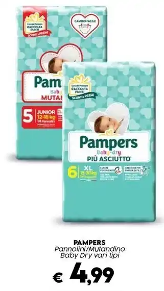 Crai Pampers pannolini / mutandino baby dry offerta