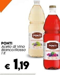 Crai Ponti aceto di vino bianco / rosso offerta