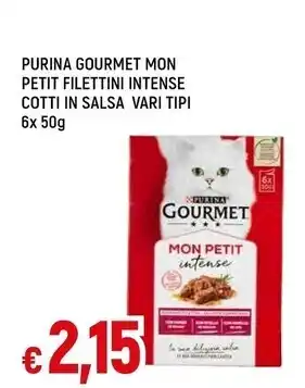 Famila Purina gourmet mon petit filettini intense cotti in salsa offerta