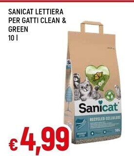 Famila Sanicat lettiera per gatti clean & green offerta