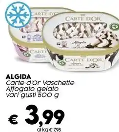 Algida carte d'or vaschette affogato gelato