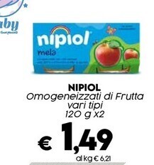 Crai Nipiol omogeneizzati di frutta offerta