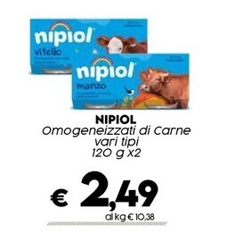 Crai Nipiol omogeneizzati di carne offerta