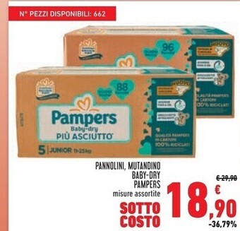 Conad Superstore Pampers pannolini , mutandino baby - dry offerta