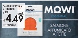 Bennet Mowi salmone norvegese affumicato offerta