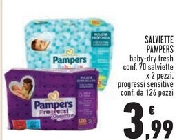 Conad Pampers salviette offerta