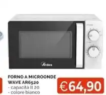 Mercatò Ardes forno a microonde wave ar6520 offerta