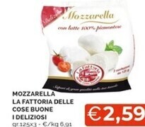 Mercatò I deliziosi mozzarella la fattoria delle cose buone offerta