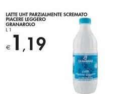 Bennet Granarolo latte uht parzialmente scremato piacere leggero offerta