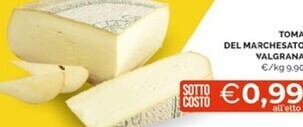 Mercatò Valgrana toma del marchesato offerta