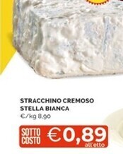 Mercatò Stella bianca stracchino cremoso offerta