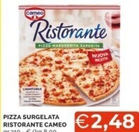 Mercatò Cameo pizza surgelata ristorante offerta