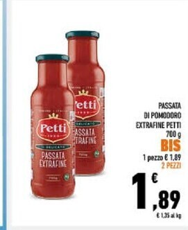 Conad City Petti passata di pomodoro extrafine offerta