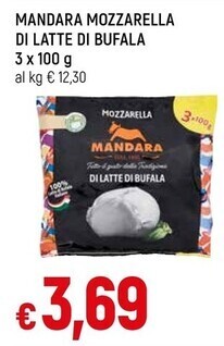 Famila Mandara mozzarella di latte di bufala offerta